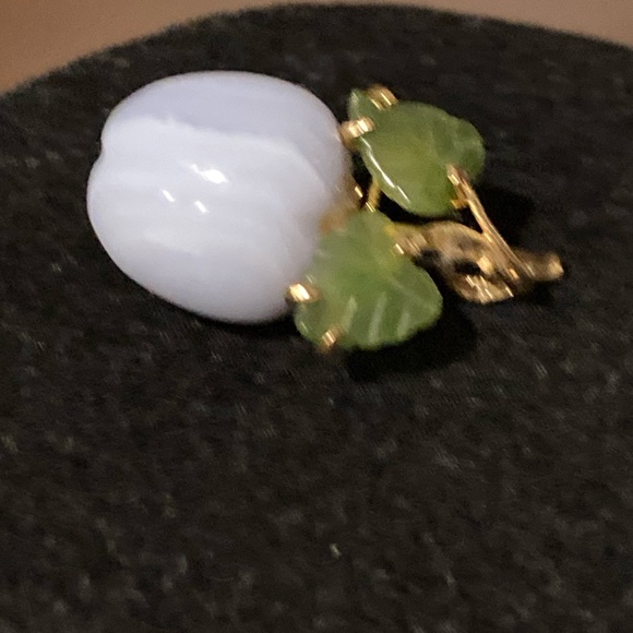 Lovely pendants, gold leaf and agate apple sold as set - Picture 4 of 9